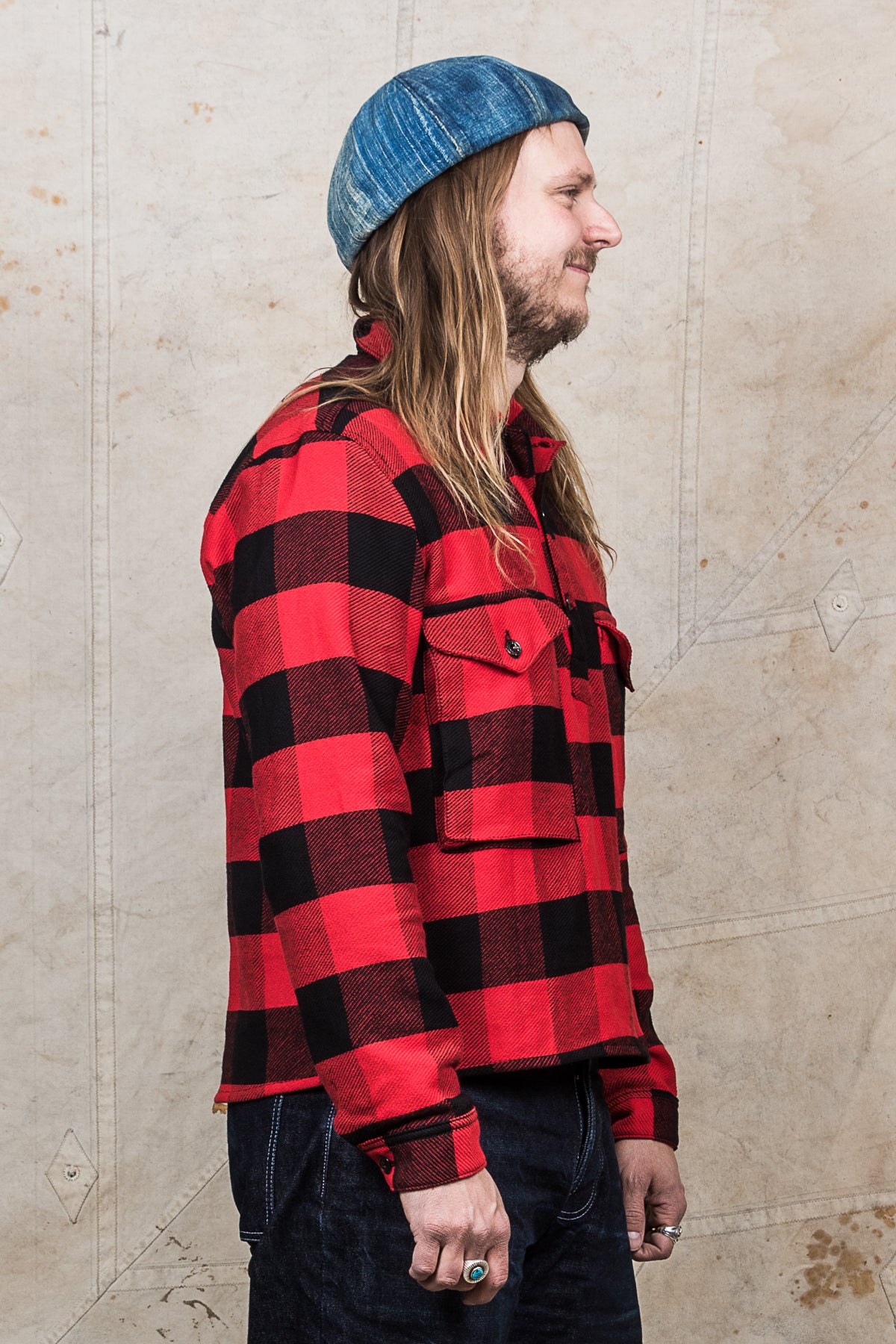 Indigofera Terrence Closed Front Shirt Buffalo Plaid
