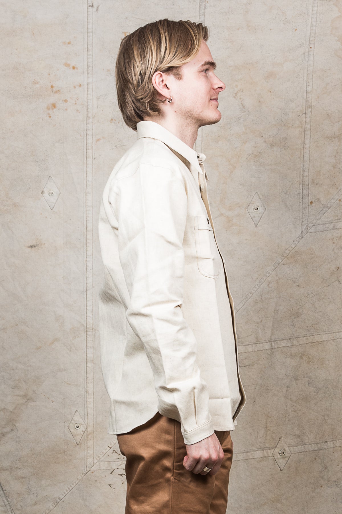 Indigofera Holden Shirt White Twill
