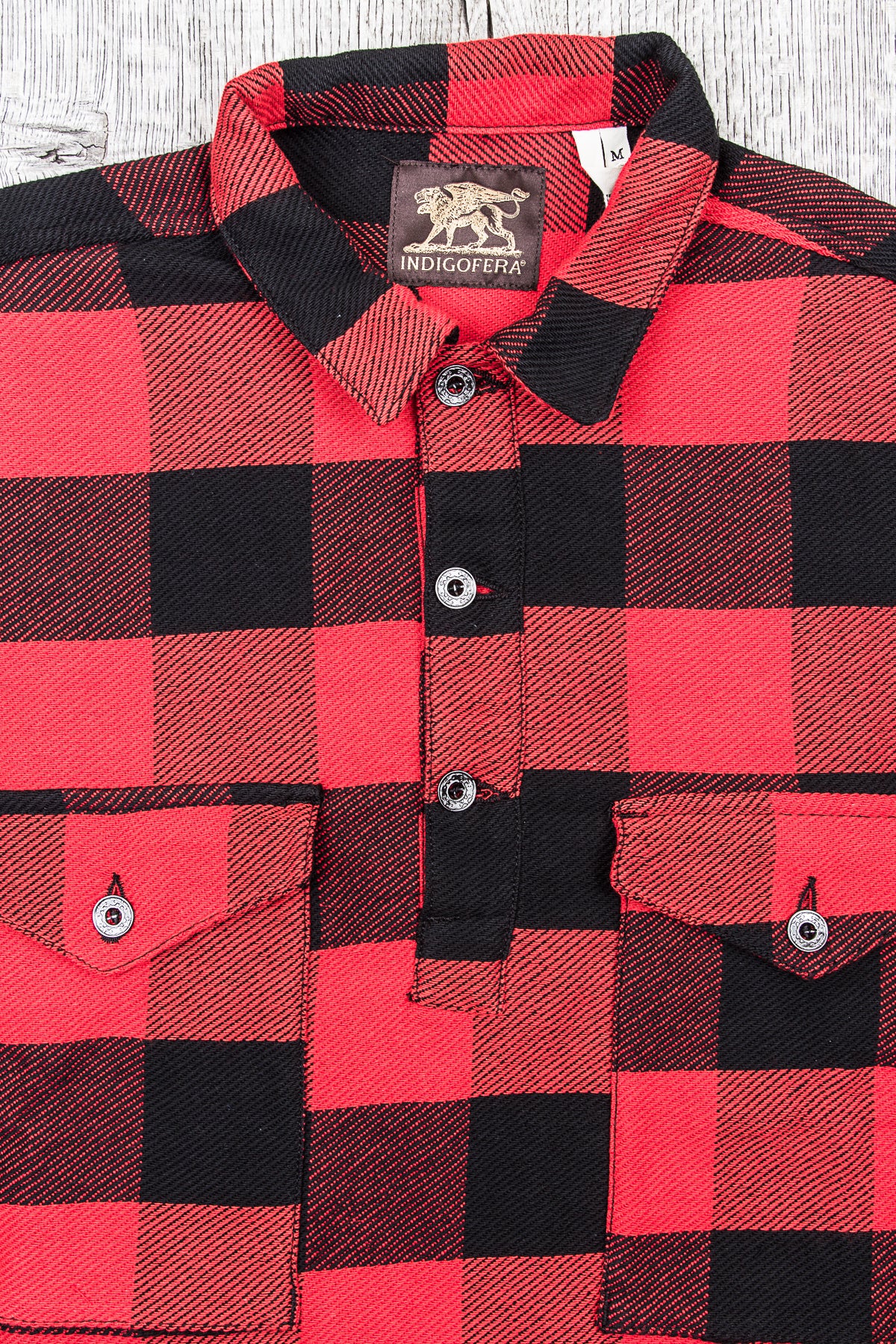 Indigofera Terrence Closed Front Shirt Buffalo Plaid