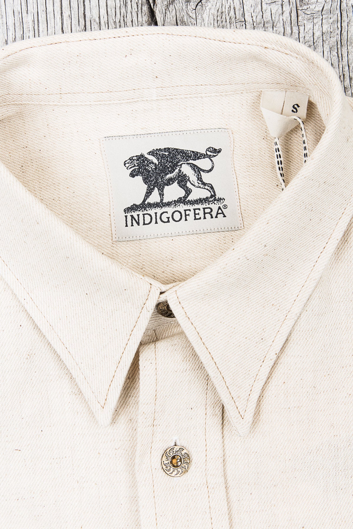 Indigofera Holden Shirt White Twill
