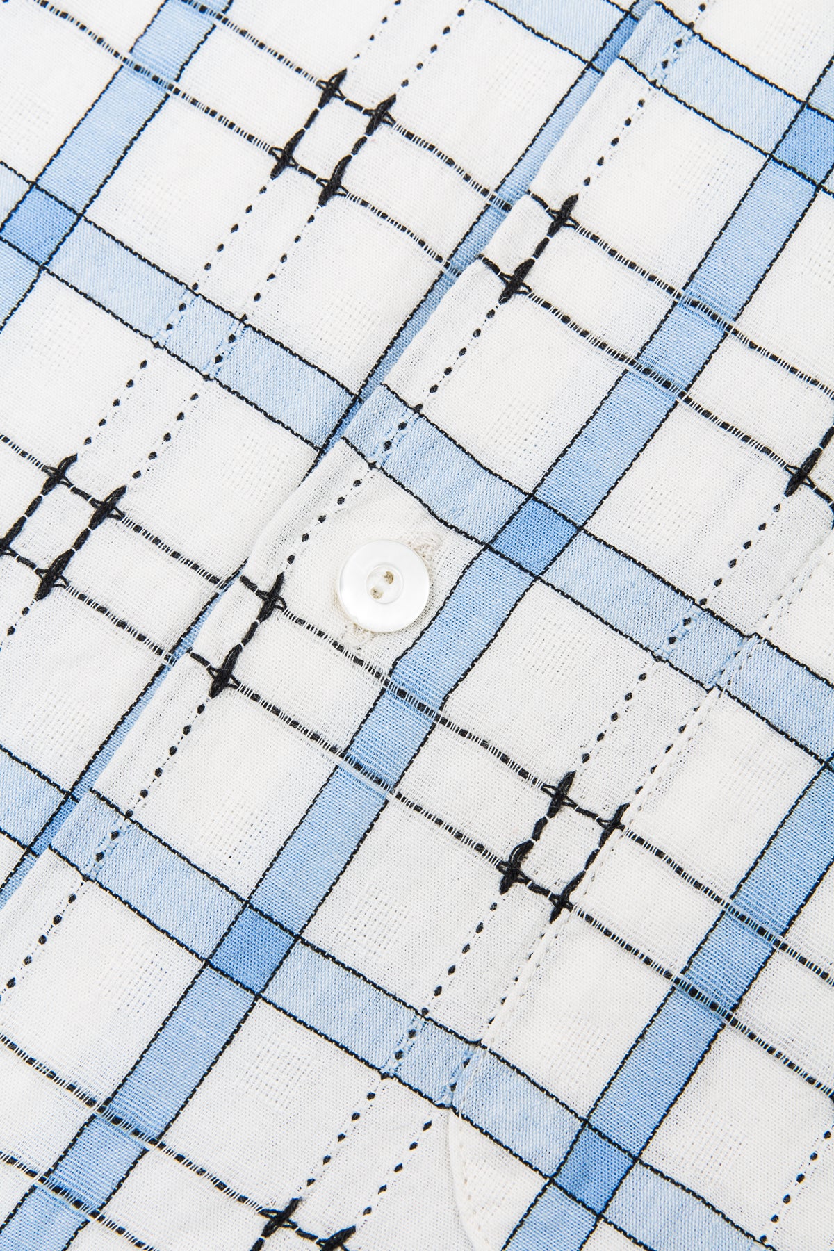 Sugar Cane & Co. Dobby Check Short Sleeve Open Shirt