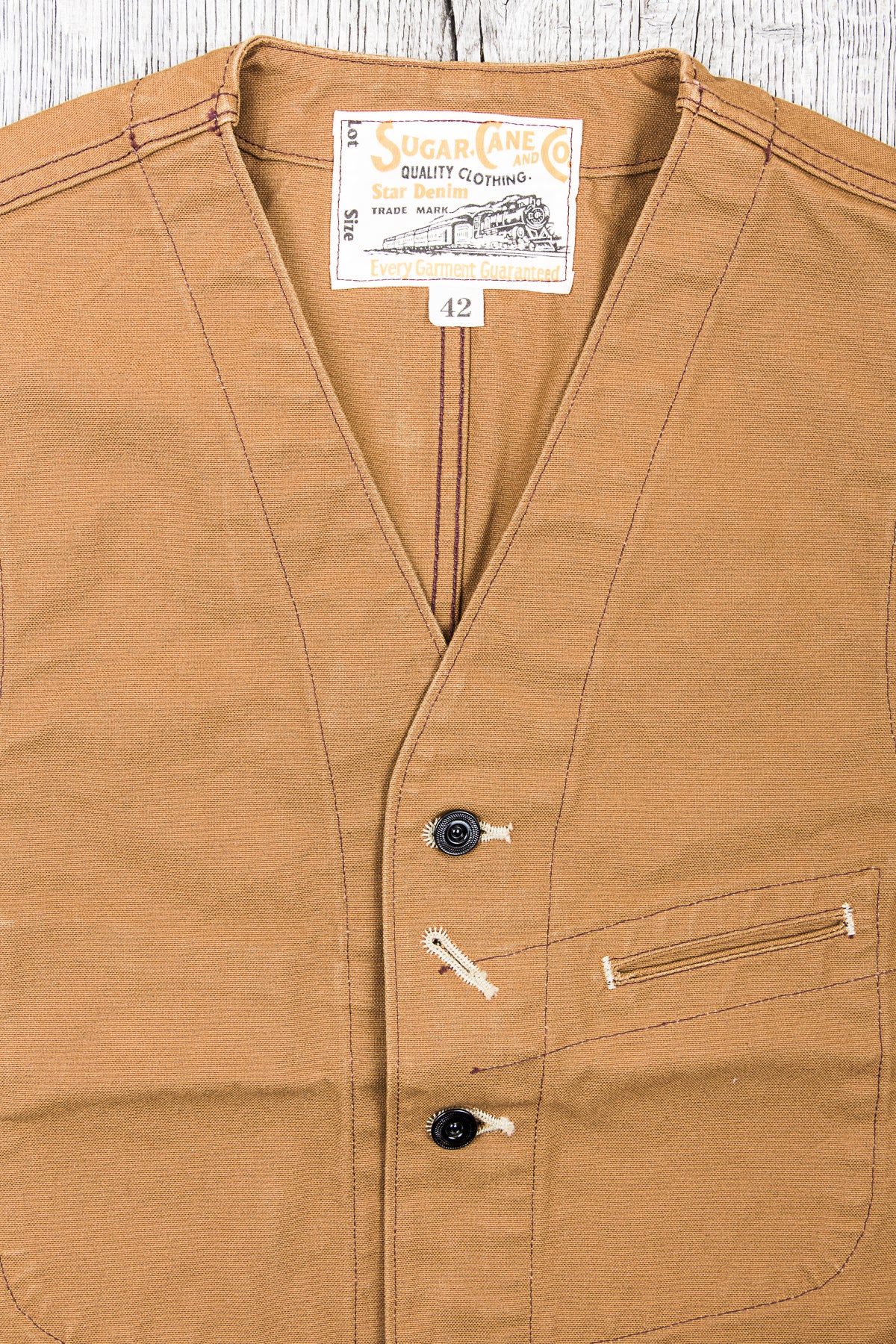 Sugar Cane & Co. Cotton Duck Work Vest