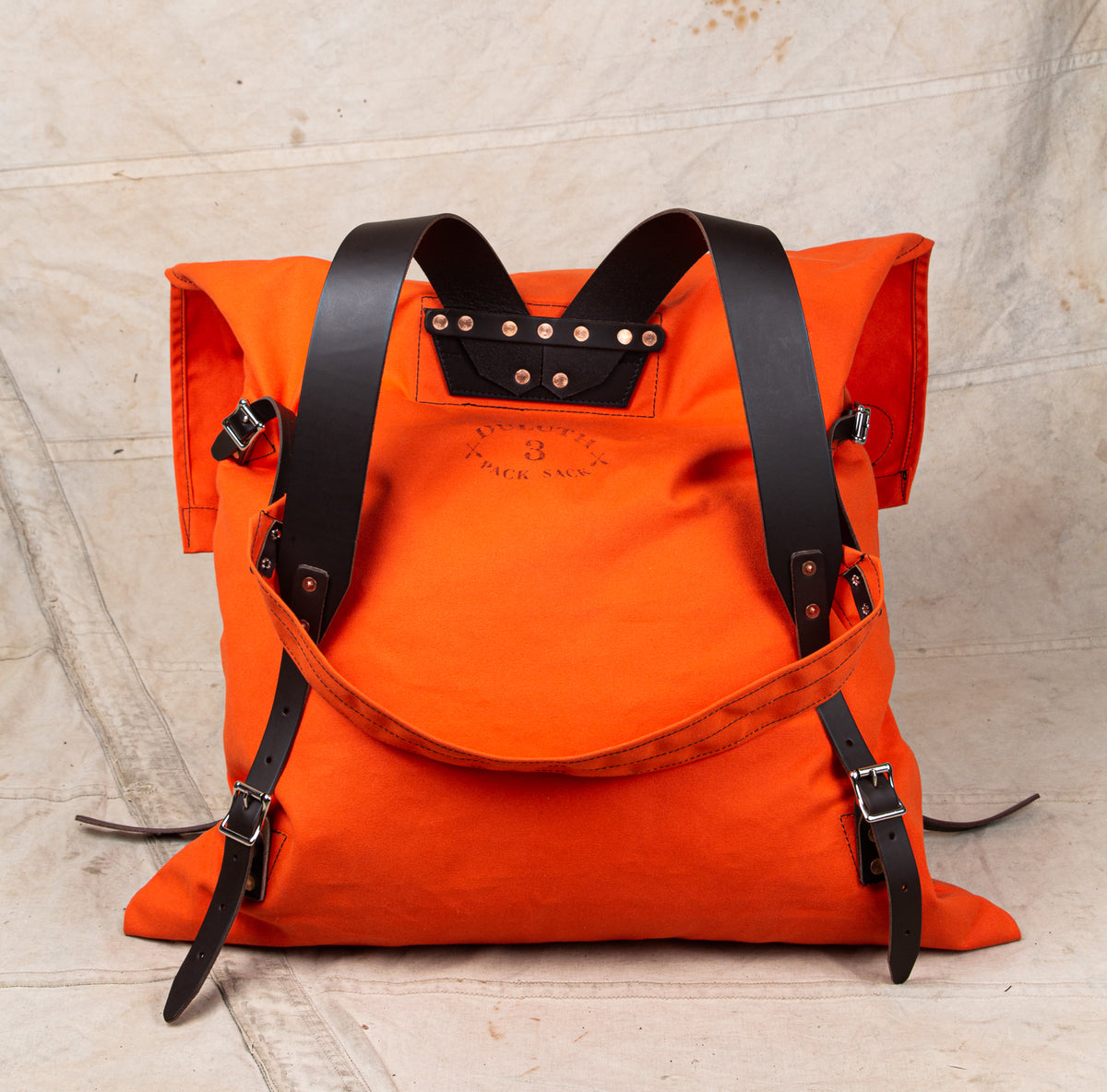Duluth Pack #3 Original Orange Canvas