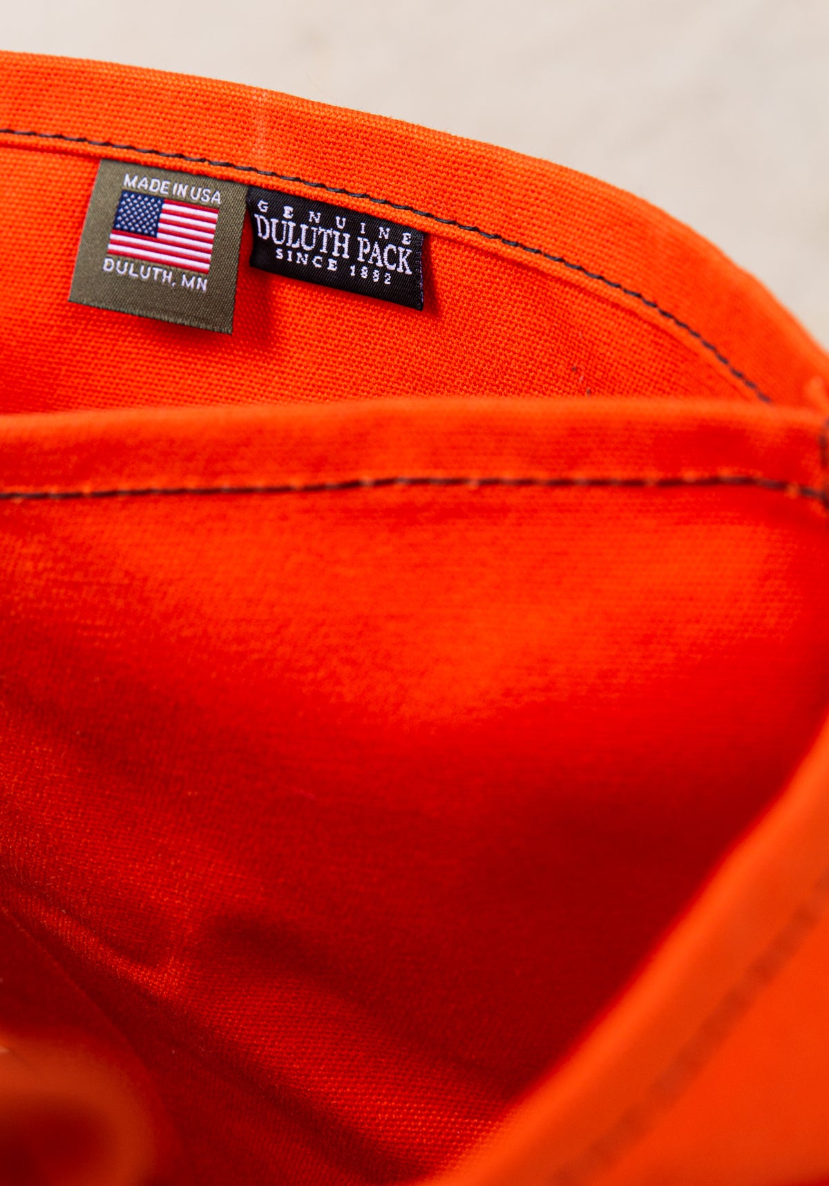 Duluth Pack #3 Original Orange Canvas