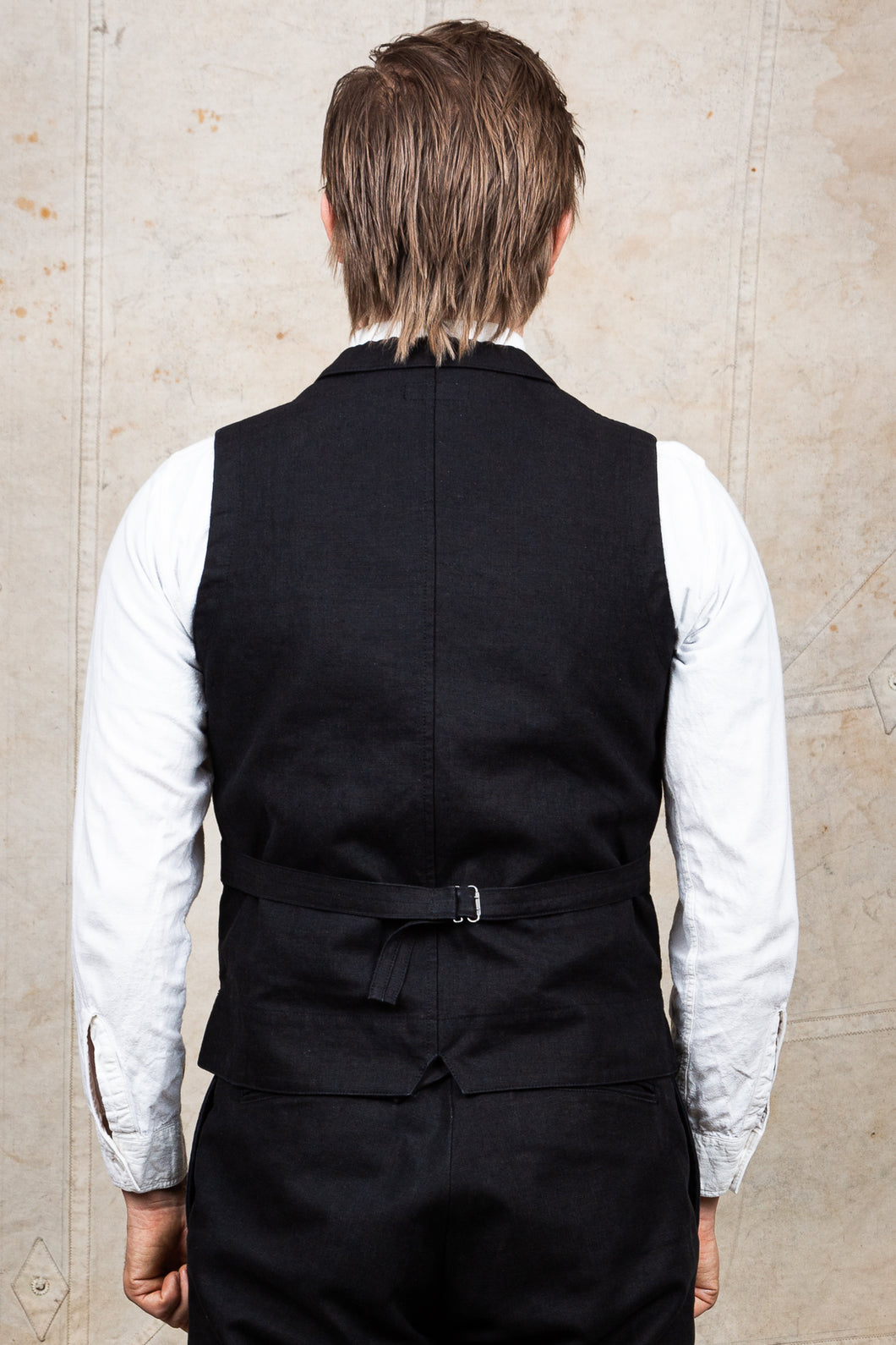 Second Hand Joe McCoy's Double Diamond Black Linen Vest – Second