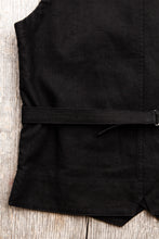 Second Hand Joe McCoy's Double Diamond Black Linen Vest