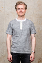 Buzz Rickson's Short Sleeve Henley T-shirt Heather Grey