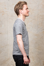 Buzz Rickson's Short Sleeve Henley T-shirt Heather Grey