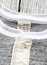 Buzz Rickson's Short Sleeve Henley T-shirt Heather Grey