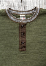 Buzz Rickson's Short Sleeve Henley T-shirt Olive