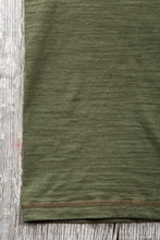 Buzz Rickson's Short Sleeve Henley T-shirt Olive
