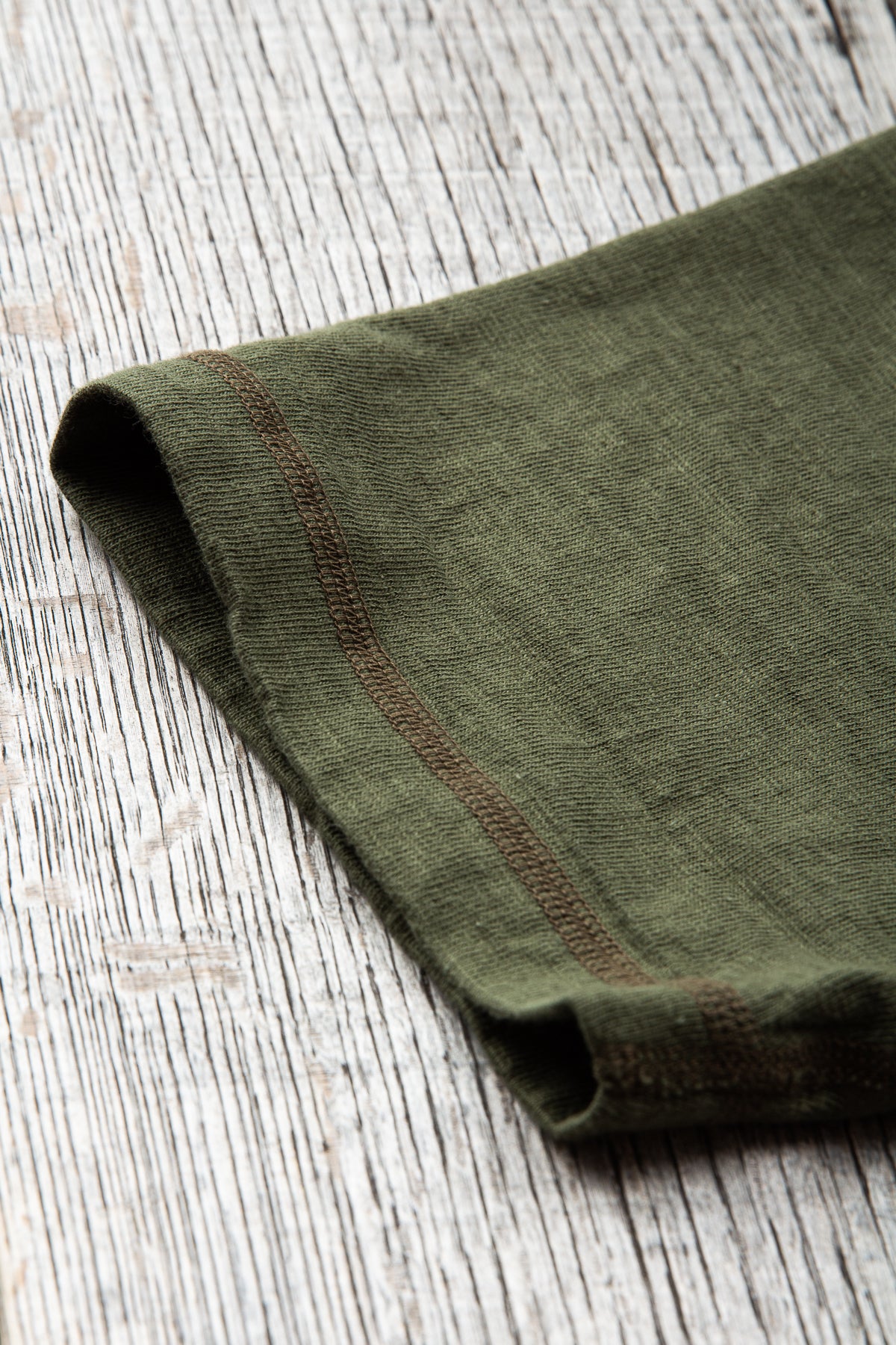 Buzz Rickson's Short Sleeve Henley T-shirt Olive