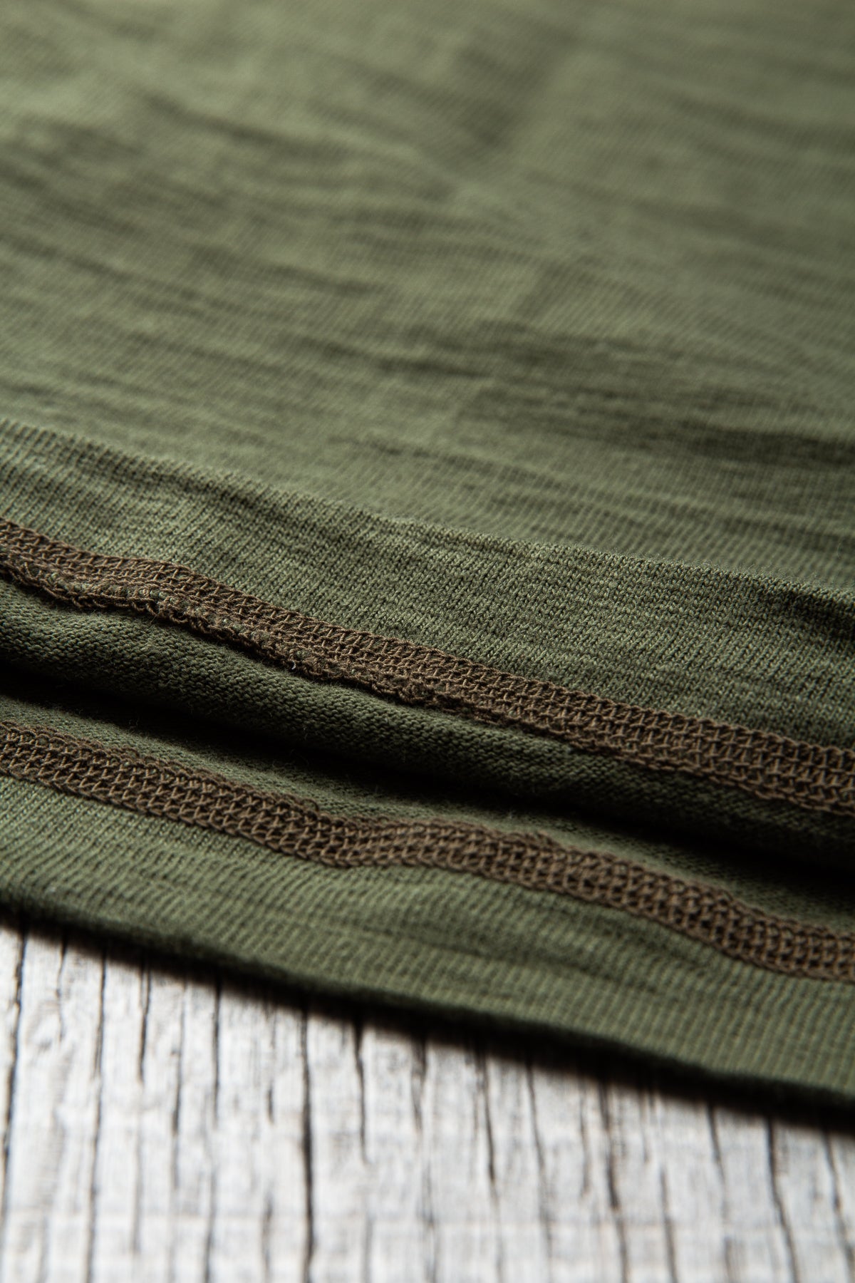 Buzz Rickson's Short Sleeve Henley T-shirt Olive