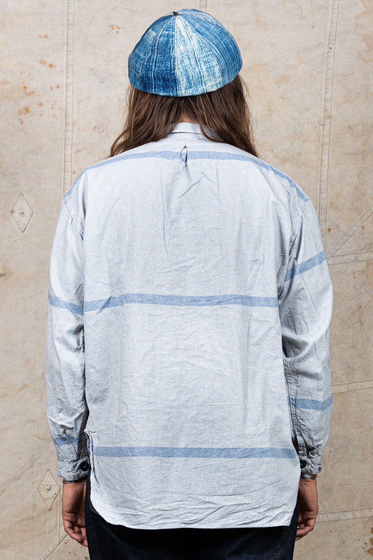 Tender Long Sleeve Wallaby Pocket Tail Shirt Rinsed Laundry Bag Cloth
