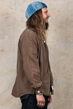 Tender Type 431 Long Sleeve Raglan Wallaby Shirt Walnut Dyed Wave Calico
