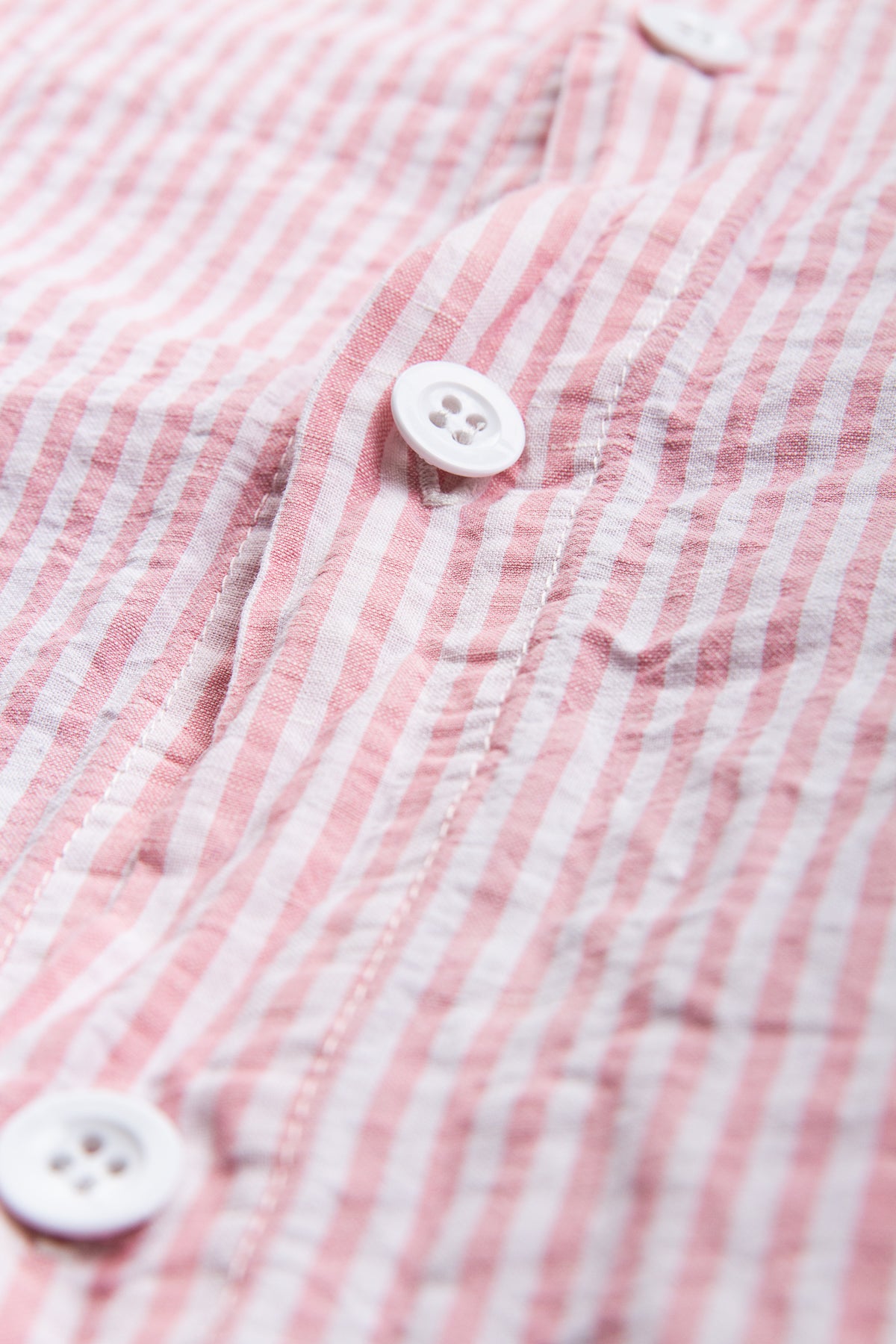 Tender Weaver's Stock Short Sleeved Tail Shirt Mint Bengal Stripe