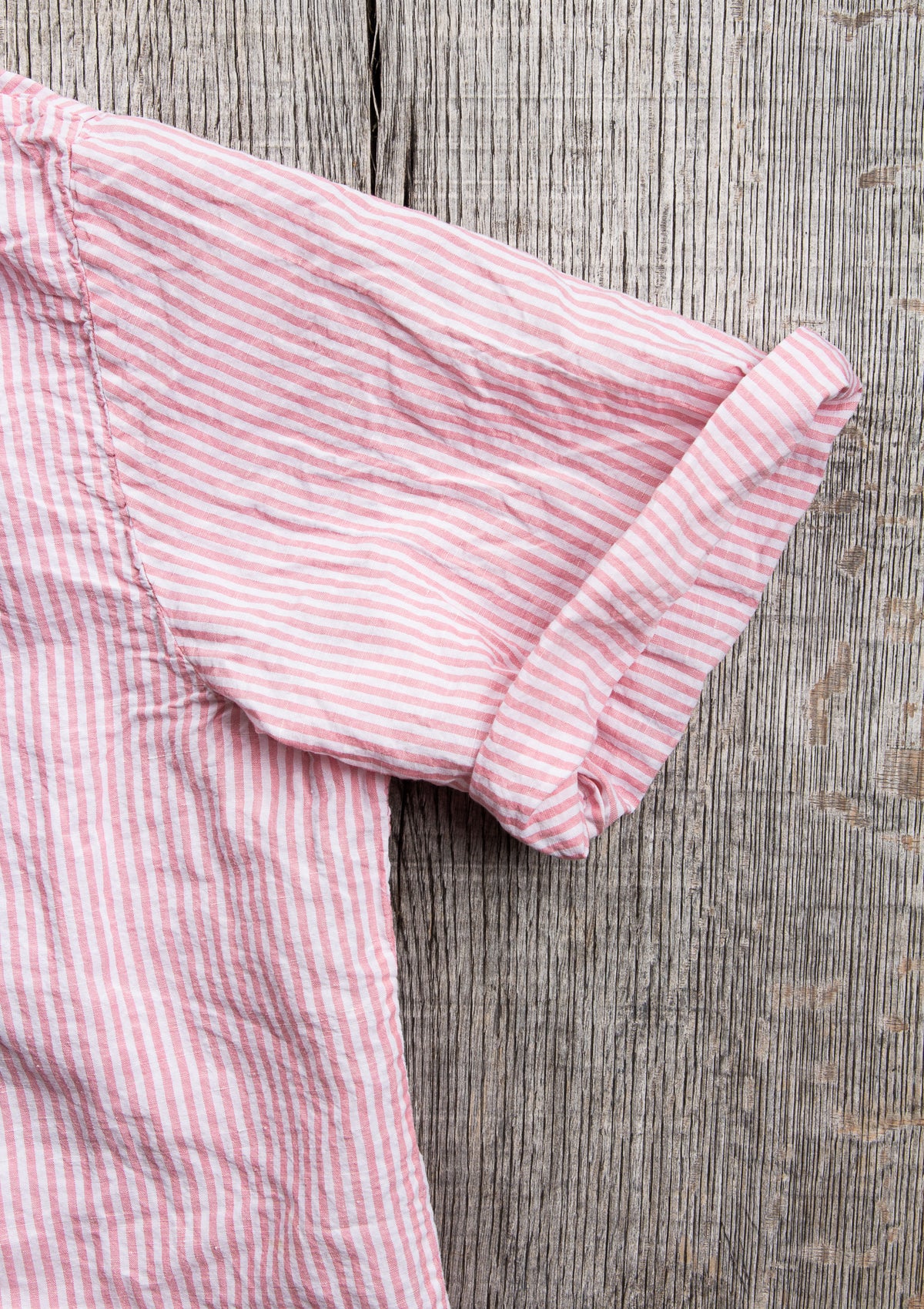 Tender Weaver's Stock Short Sleeved Tail Shirt Mint Bengal Stripe