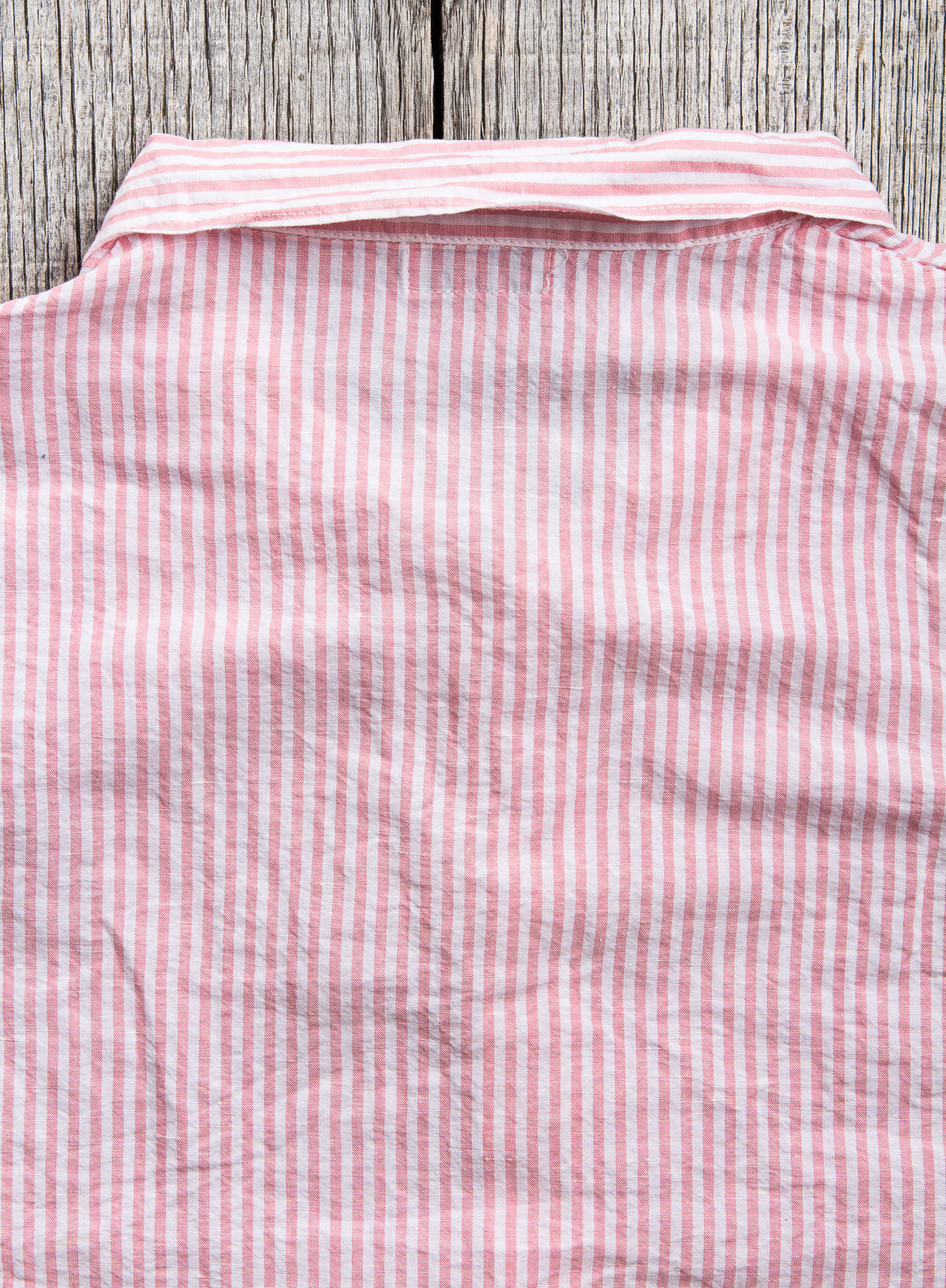 Tender Weaver's Stock Short Sleeved Tail Shirt Mint Bengal Stripe