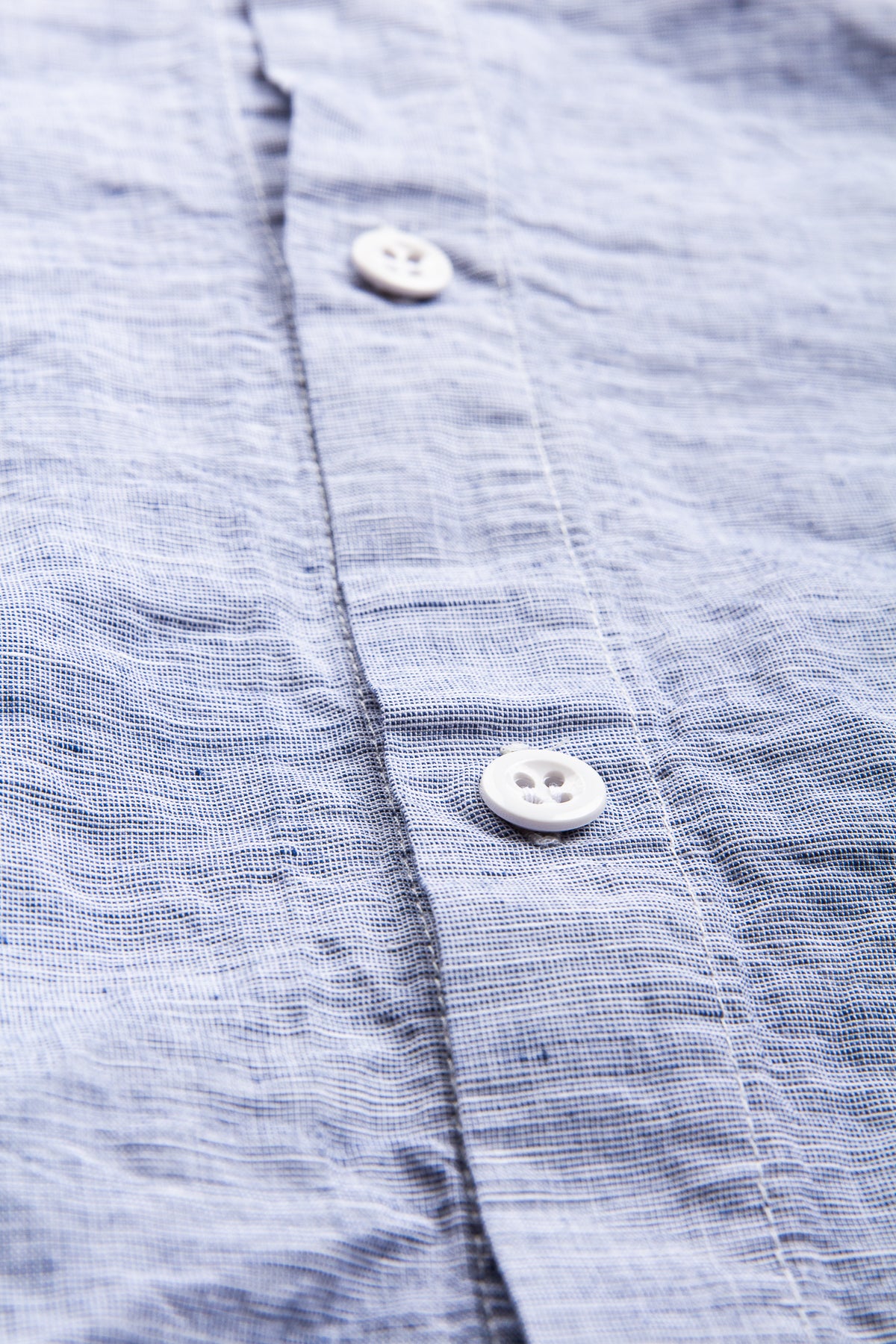 Tender Weaver's Stock Short Sleeved Tail Shirt Blue Hatch