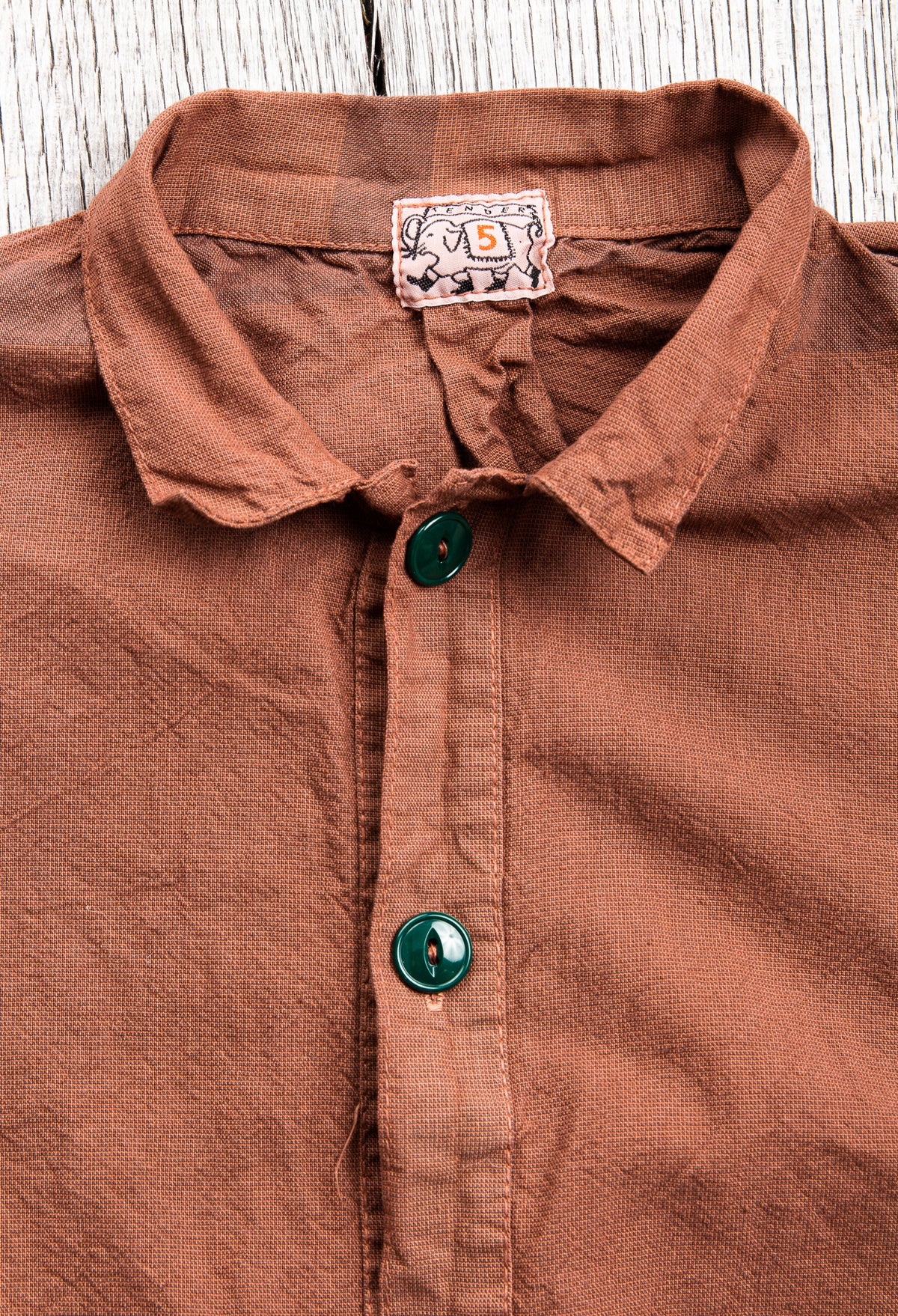 Tender Long Sleeve Wallaby Pocket Tail Shirt Wattle Dyed