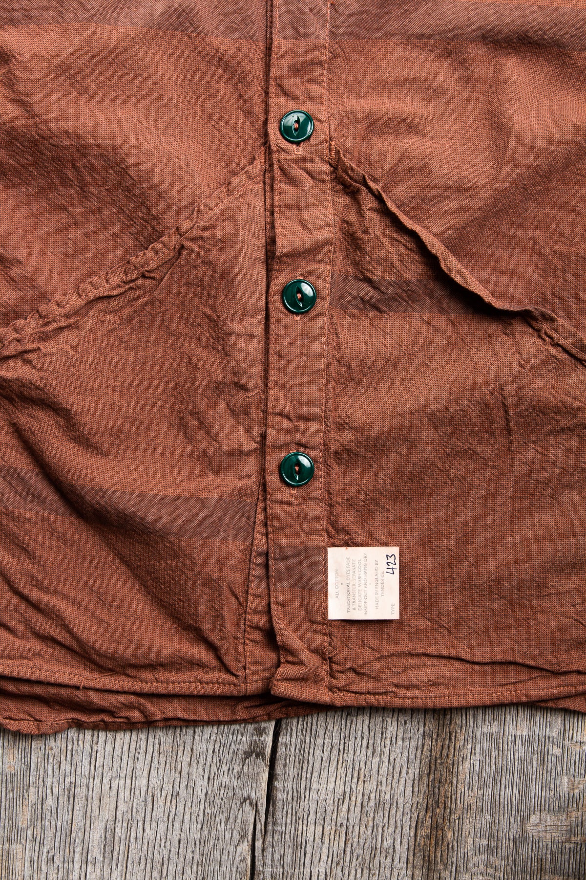 Tender Long Sleeve Wallaby Pocket Tail Shirt Wattle Dyed