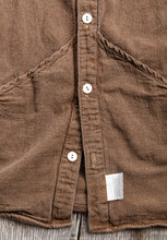 Tender Type 431 Long Sleeve Raglan Wallaby Shirt Walnut Dyed Wave Calico