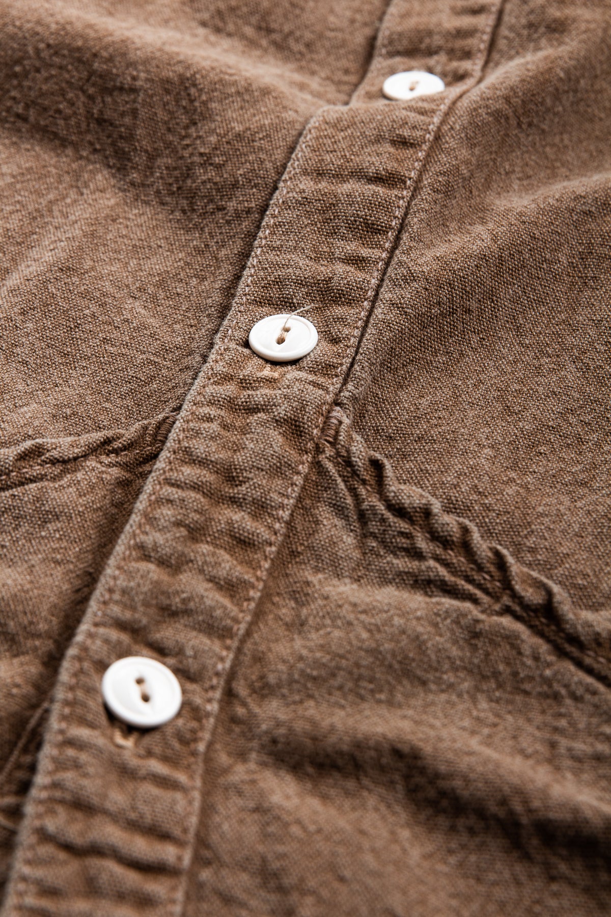 Tender Type 431 Long Sleeve Raglan Wallaby Shirt Walnut Dyed Wave Calico