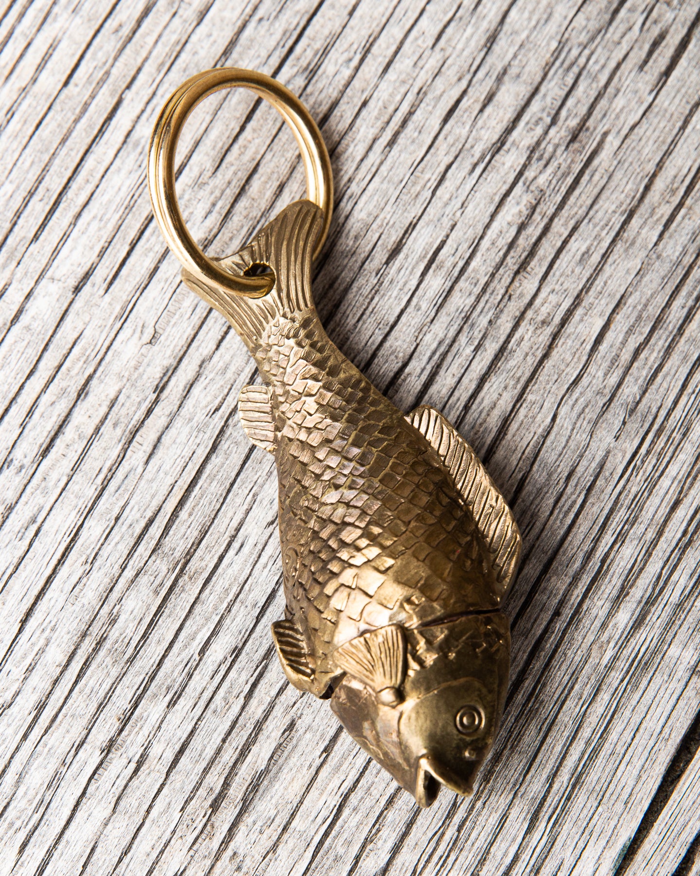 Tender Lost Wax Cast Brass Fish Whistle