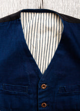Second Hand Mister Freedom Gilet Métisse Indigo Dyed Waistcoat