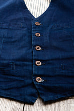 Second Hand Mister Freedom Gilet Métisse Indigo Dyed Waistcoat
