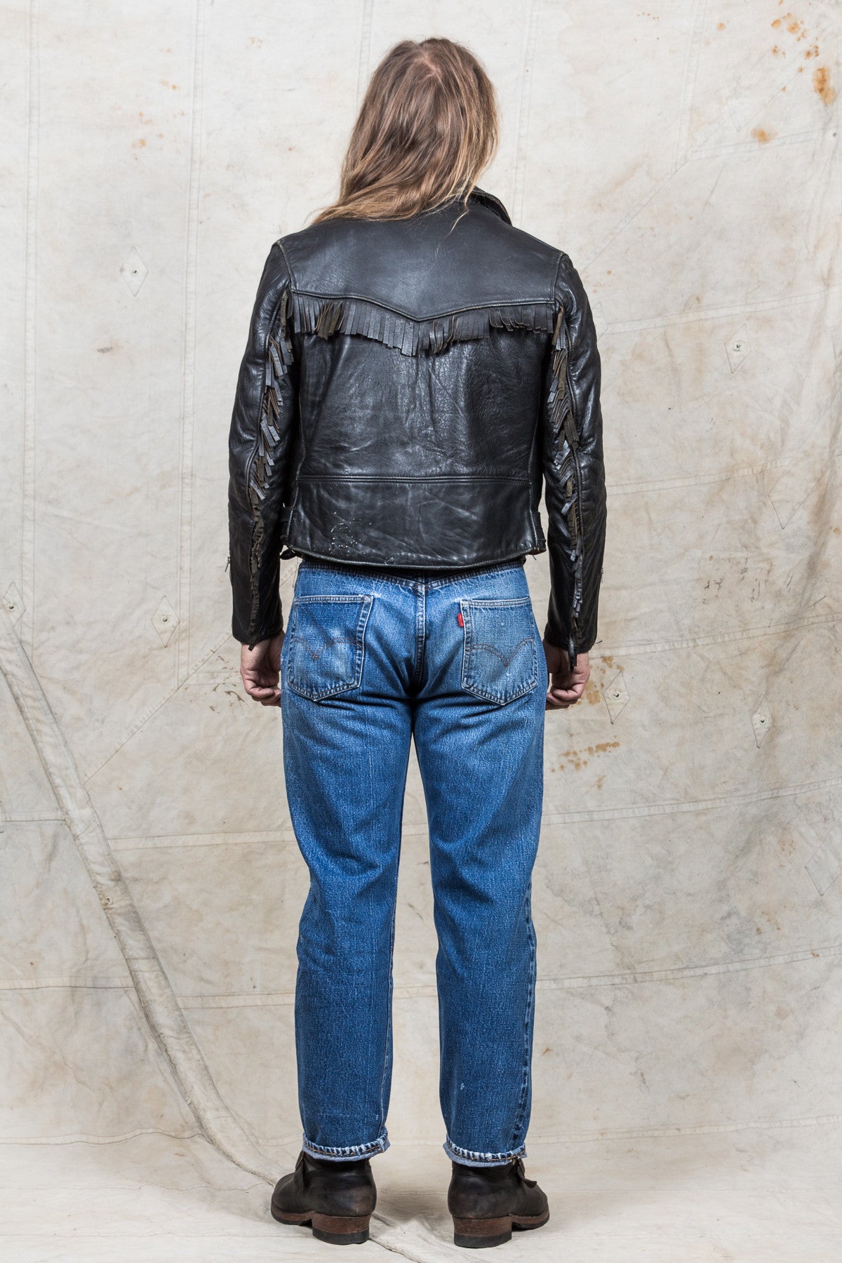 Vintage Lewis Leathers Lightning Jacket with Fringes