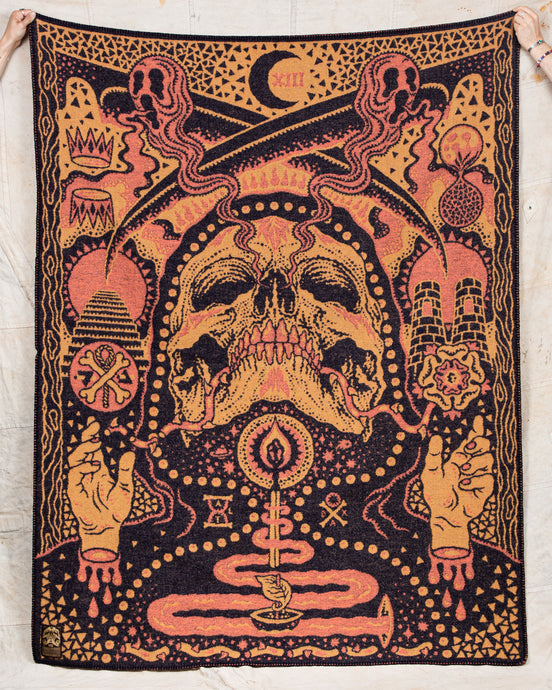 Indigofera x Björn Atldax Wool Blanket Tarot XIII