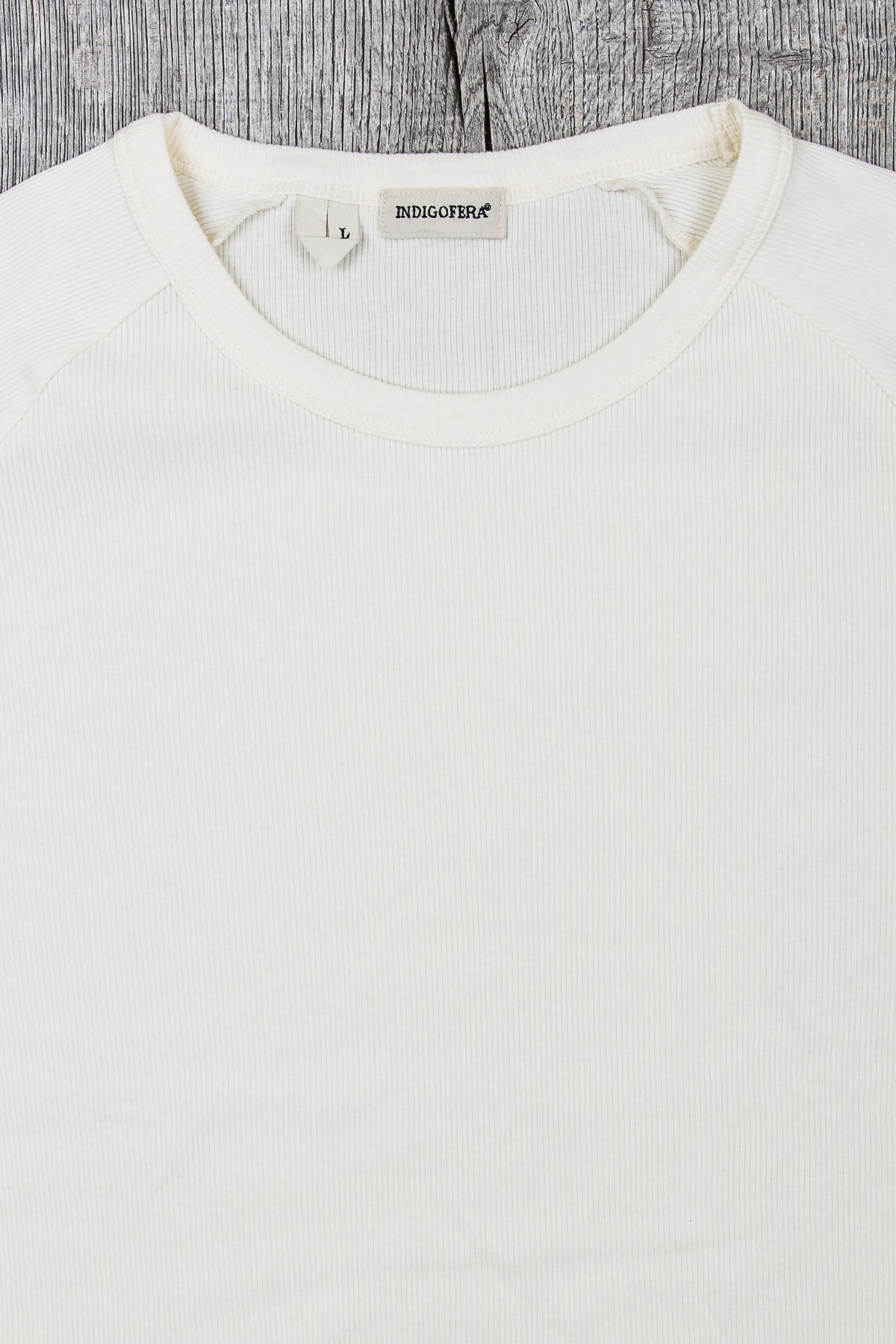 Indigofera Harvey Rib T-Shirt Cocatoo White
