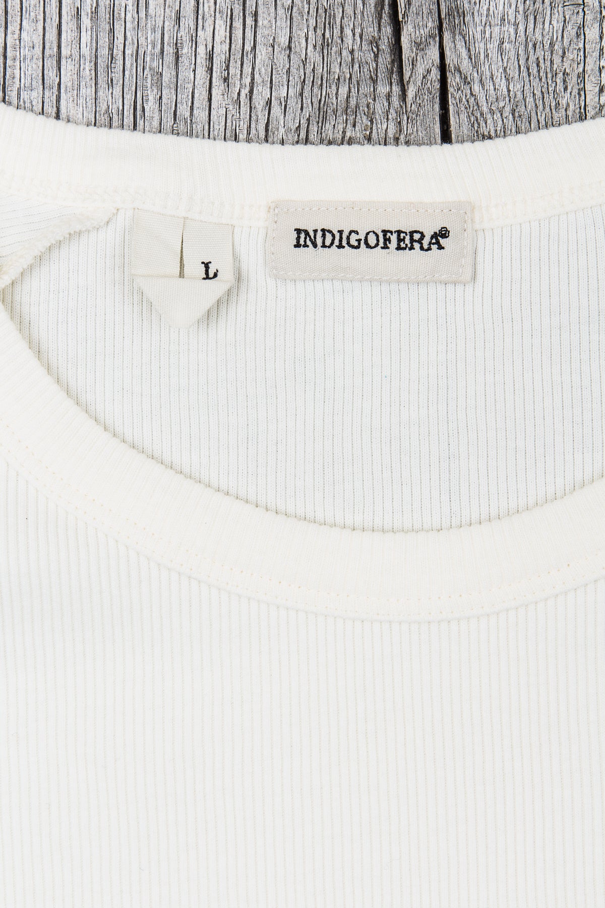 Indigofera Harvey Rib T-Shirt Cocatoo White