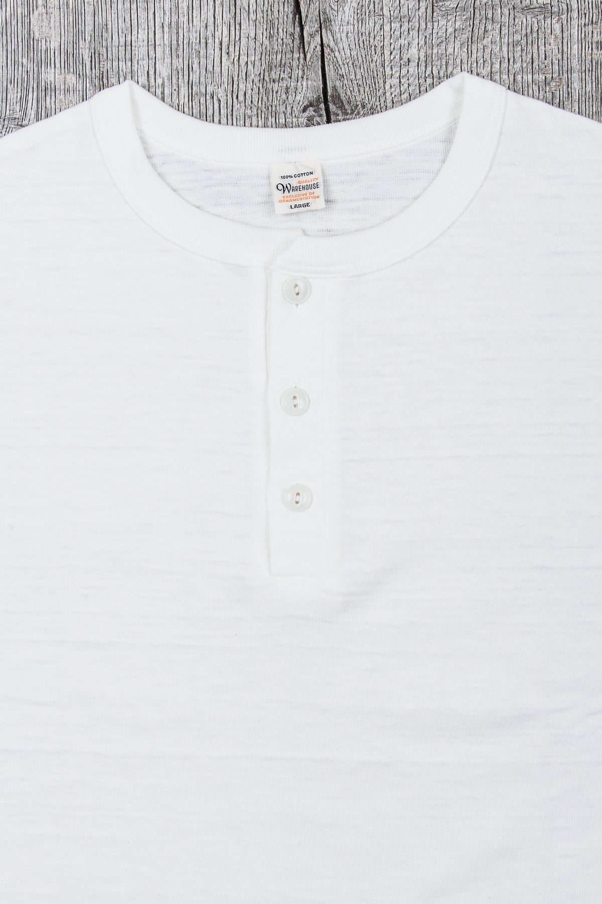 Warehouse & Co. Lot 4601 Henley Neck T-shirt White