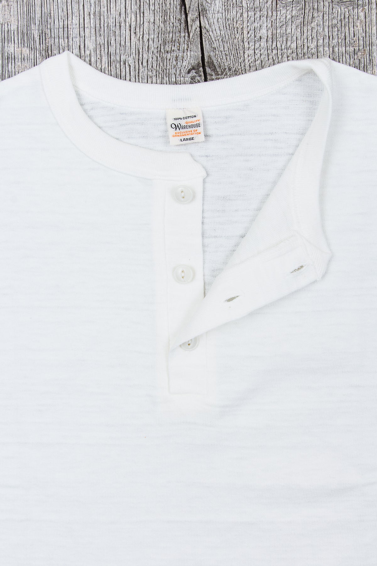Warehouse & Co. Lot 4601 Henley Neck T-shirt White