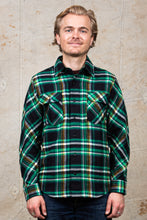 Indigofera Bryson Flannel Check Shirt Black/Green/Yellow
