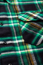 Indigofera Bryson Flannel Check Shirt Black/Green/Yellow