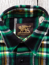 Indigofera Bryson Flannel Check Shirt Black/Green/Yellow