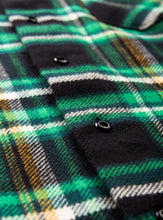 Indigofera Bryson Flannel Check Shirt Black/Green/Yellow