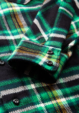 Indigofera Bryson Flannel Check Shirt Black/Green/Yellow