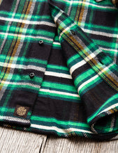 Indigofera Bryson Flannel Check Shirt Black/Green/Yellow