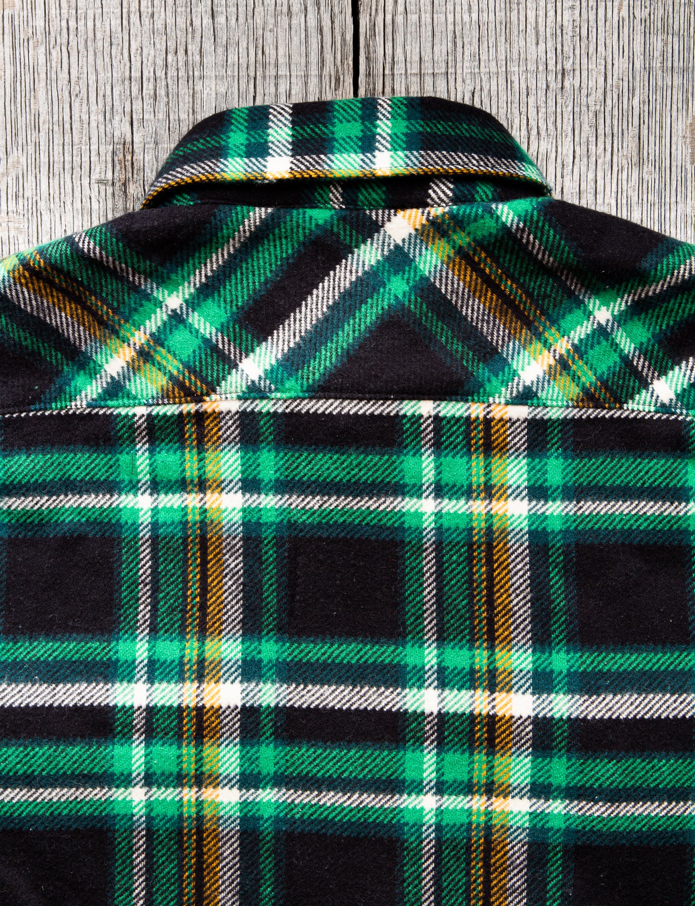 Indigofera Bryson Flannel Check Shirt Black/Green/Yellow