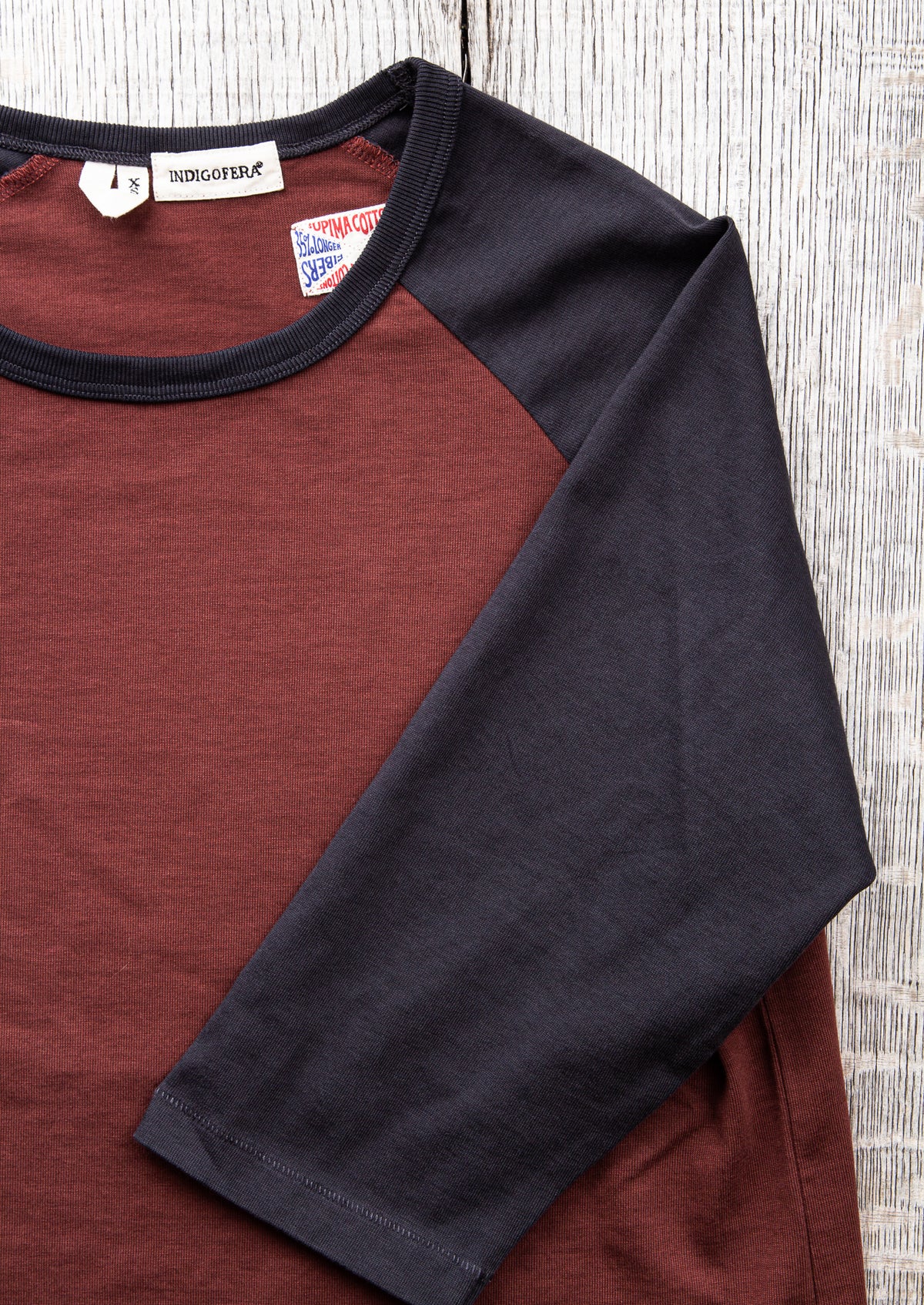 Indigofera Leon Raglan Sweater Sassafras Red / Marshall Black