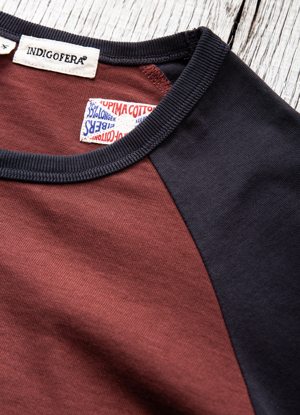 Indigofera Leon Raglan Sweater Sassafras Red / Marshall Black