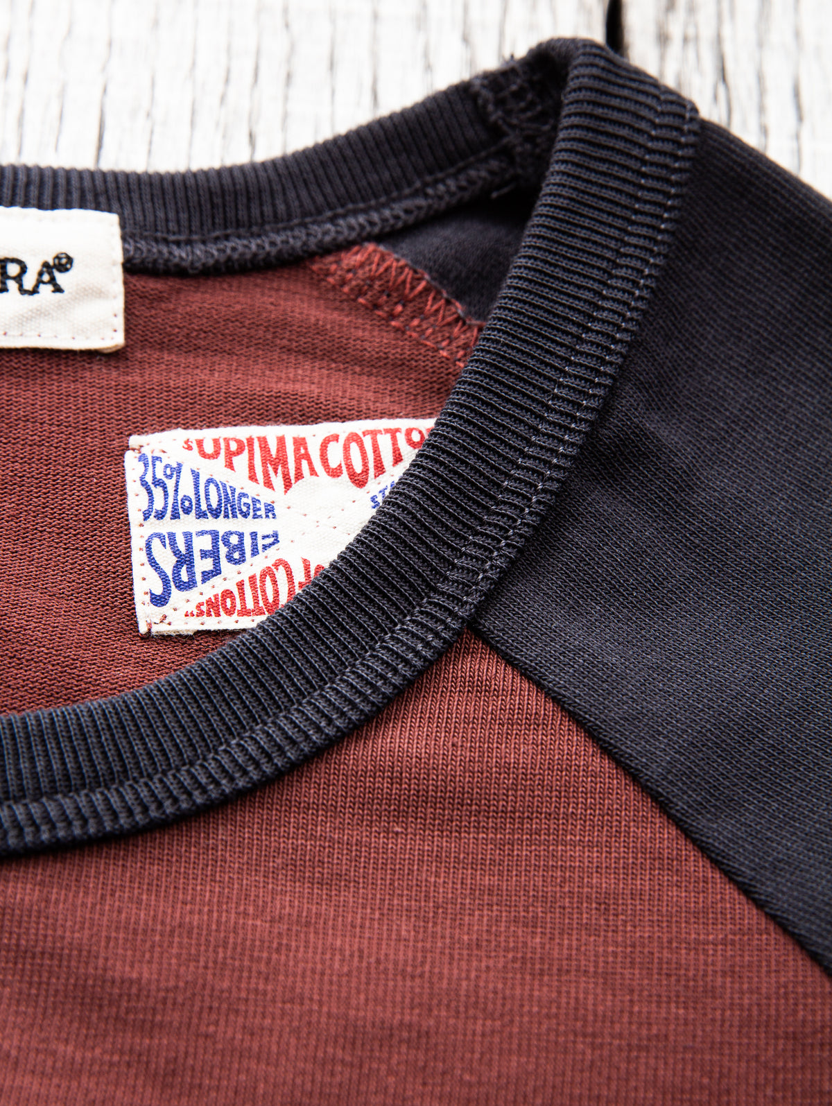 Indigofera Leon Raglan Sweater Sassafras Red / Marshall Black