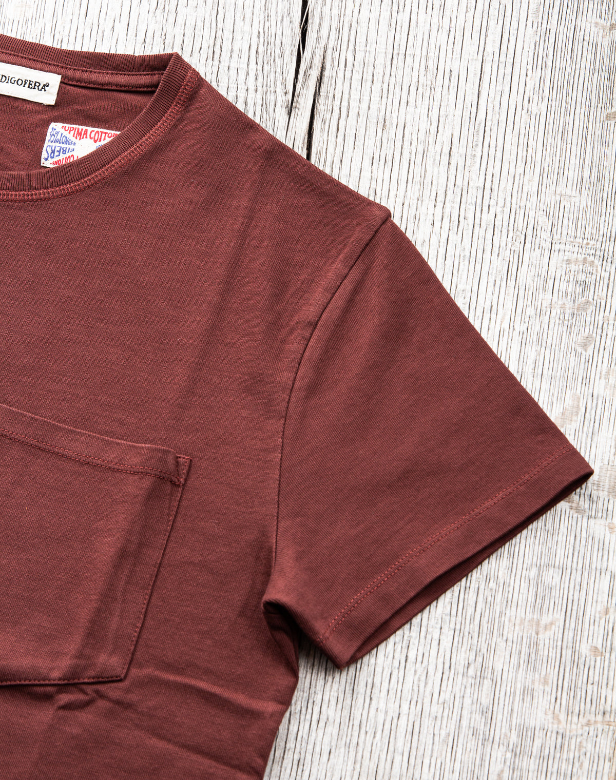 Indigofera Wilson Pocket T-Shirt Sassafras Red