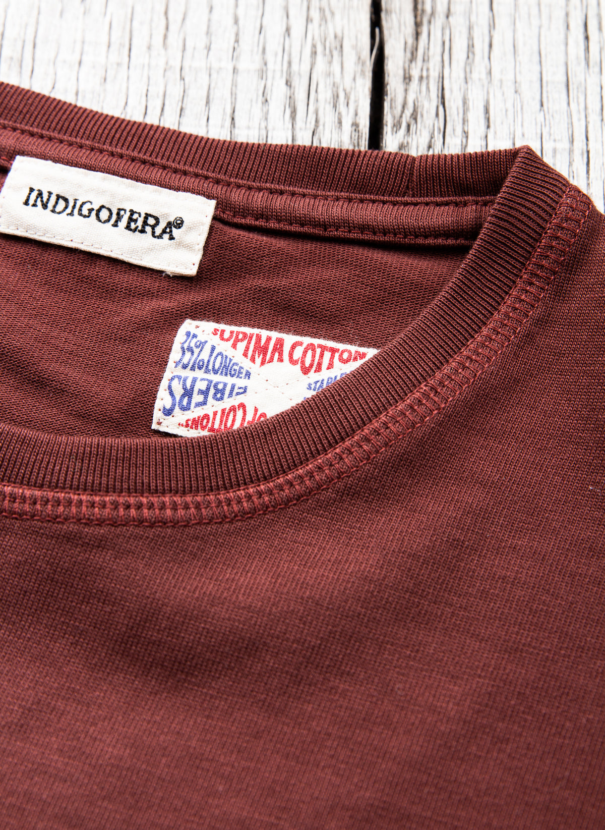 Indigofera Wilson Pocket T-Shirt Sassafras Red