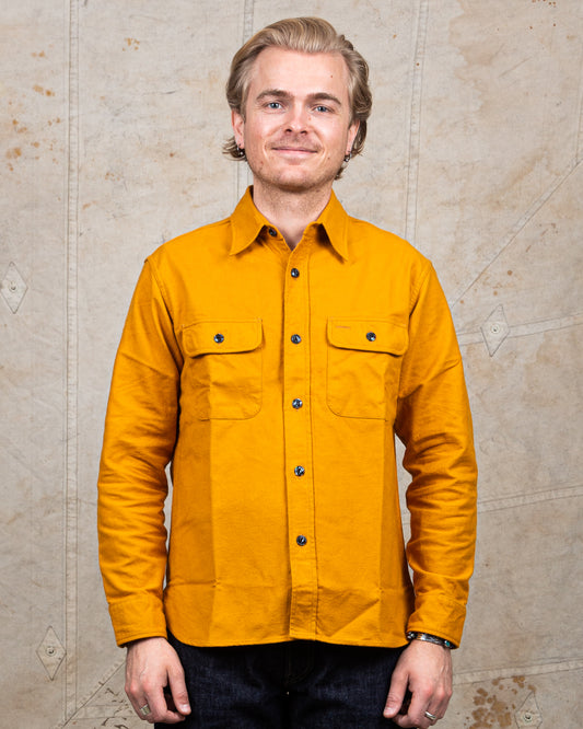 Sugar Cane & Co Fiction Romance Heavy Twill Work Shirt Mustard