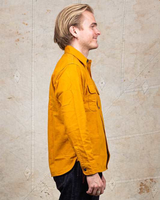 Sugar Cane & Co Fiction Romance Heavy Twill Work Shirt Mustard